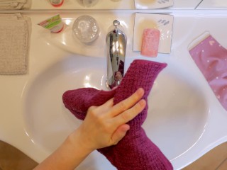 Nurse washes_Hands after Hospital against Coronavirus #Scrubhub