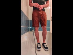 PISSING MY SHORTS AND BLUE VANS BEFORE TAKING A SHOWER - Screenshot 11 of 16 - Kink