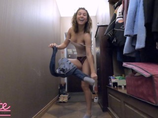 Sexy Babe_Washes Hands andDances Naked