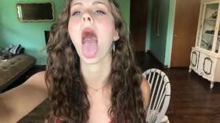 Teenager Opens His Or Her Mouth Wide