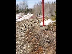 Had to pee during my trail run, wetting my pants a little.