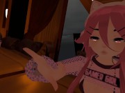 Preview 1 of VRCHAT FULLBODY GIRL BEING AWKWARD UNTIL SHE CUMS (custom video for Tom)