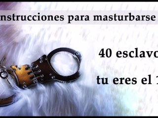 JOI - 40 esclavos y muchas amas, tu eres el número 18. Audio español.