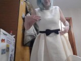 I dance and try on different dresses from my wardrobe
