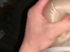 sneak and cum on my roommate‘s tan bra