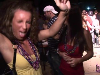 Spring Break Freaks Dancing & Flashing At Night Club