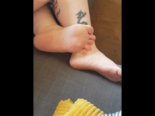 toes, tattooed women, solo female, barefeet