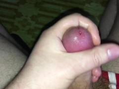 Дрочит со смазкой. Сперма брызжет фонтаном - Screenshot 7 of 16 - Squirting