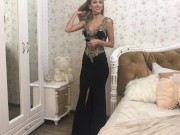 Preview 2 of long dress fantesy and doggy style fuck