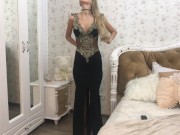 Preview 6 of long dress fantesy and doggy style fuck