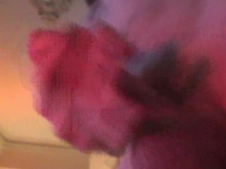 Close upcock view of guy jacking off watching_Porn, with hot Cumshot!