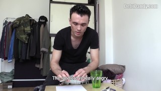 BIGSTR - Cute guy in debt takes thick cock in the ass for some cash