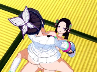 Demon Slayer - Shinobu_Kochou X Futa Kanae_3D Hentai