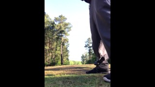 Public dick flashing at golf course 