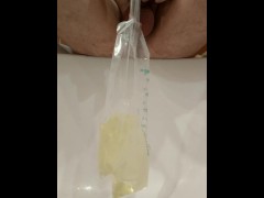 Selfie insert Actreen catheter with and removal with cum
