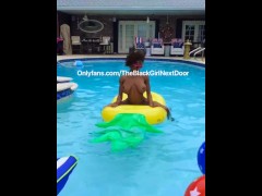 Sarai Minx Quarantine Pool Fun