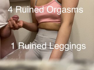 leggings, cum ruined, verified amateurs, milked cock