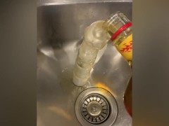 Washing my NEW dildo with FIREBALL cuz Covid made straight  sell out