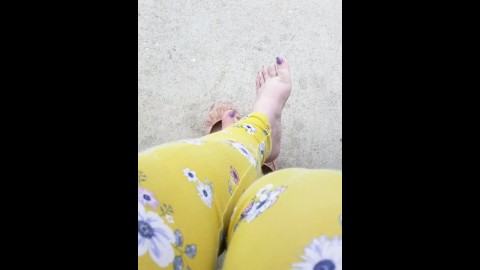 Barefoot at the Bus Stop