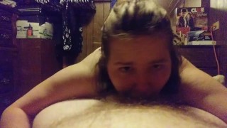 Sucking off my BF and swallowing his load