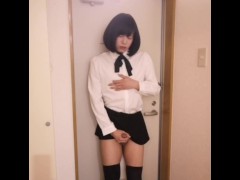 玄関で女装してオナニー - Screenshot 16 of 16 - Masturbate