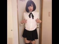 玄関で女装してオナニー - Screenshot 2 of 16 - Crossdresser