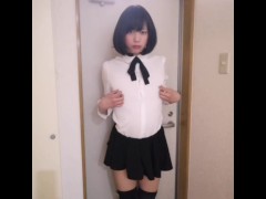 玄関で女装してオナニー - Screenshot 3 of 16 - Japasene