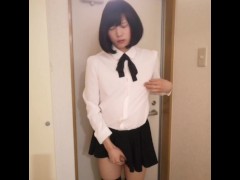 玄関で女装してオナニー - Screenshot 5 of 16 - Crossdresser