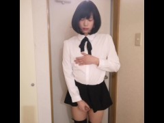 玄関で女装してオナニー - Screenshot 9 of 16 - Japasene