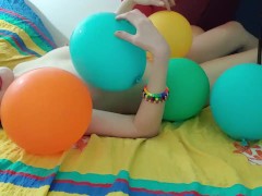 Balloons for Adults  Foreplay Gypsy Dolores balloon fetish experiment