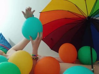 Balloons for Adults  Foreplay Gypsy Dolores balloon fetish experiment