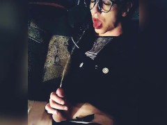 Hattabi4ik Sweetly Pisses On His Face And Gets Pleasure From It (Self Facial Gold Rain)