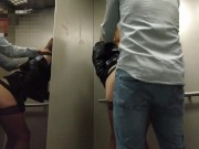 Preview 4 of не отказалась от члена в лифте, секс в публично месте!
