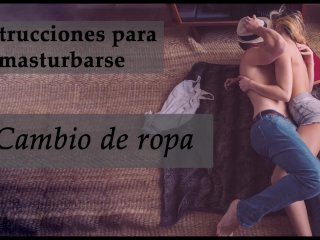 role play, kink, ropa interior, spanish joi