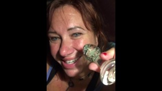 Cougar just had her big ass fucked still horny anal glow toy disappearing