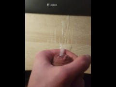 Cumming after a week of abstinence - good times