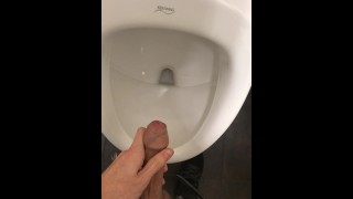 I Had To Be Very Quiet In The Public Restroom Because I Was Hiding A Big Cumshot
