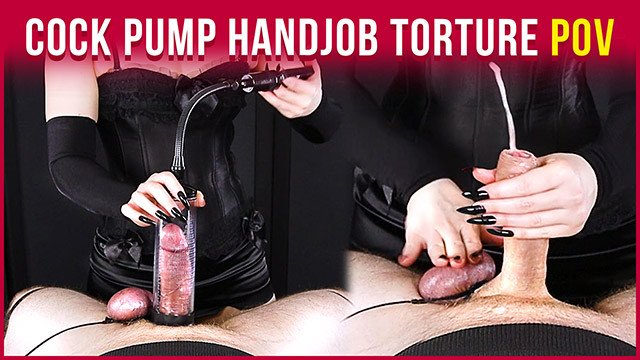 Watch Bondage Video:Cock Pump with Handjob Tease Torture  Era