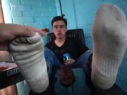Preview 1 of Young twink guy foot lick