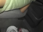 Preview 4 of Me and my STEP sister FUCK in the back seat before going back home CUMSHOT