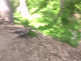 Sweet in Cute Dress Sucking Dick_Outdoor - Cum onTits