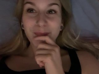 pierced nipples, clit rubbing orgasm, eye rolling orgasm, stoner girl