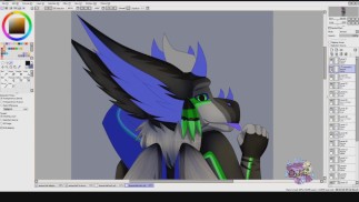 Sequentielles Körperkissen - Speedpaint (Kommission)