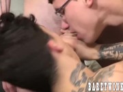 Preview 4 of Wild threesome bareback sex with young homosexuals