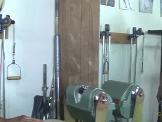 Blonde British Bodybuilder Entertains Her man