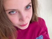 Preview 4 of Did you see my scrunchy? - POV real sex with cute teen 4K