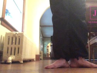 Ballerina Dancing Feet Close Up