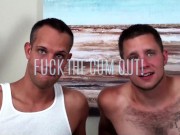Preview 1 of Fuck The Cum Out! - Sexy Straight Stud Fucks Hot Gay Bottom