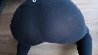 Cumming On Yoga Pants