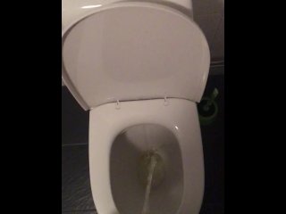 Taking a piss with my pierced dick 